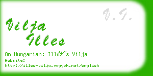 vilja illes business card